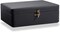 2-Layer Floating Effect Jewelry Box for Women – Premium PU Leather Organizer with Detachable Tray for Rings, Earrings, Necklaces & Bracelets, Elegant Black Case (Black)